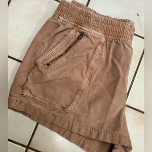 Aerie brown zipper shorts size XL